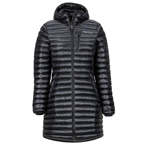 Marmot Long Avant Puffer Jacket For Womens Black IZD351429